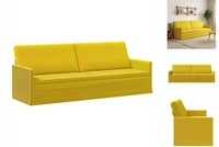 3-Sitzer Sofa Gelb 220X81X82 Cm Samt V