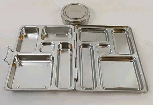 PLANETBOX Rover Stainless Steel Metal 5 Compartments Bento LUNCH BOX Planet Box 