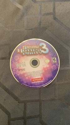 Dance Dance Revolution Hottest Party 3 (Nintendo Wii, 2009) Disc Only.