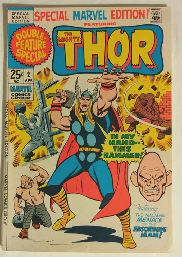 Thor Special Marvel Edition #2 1971 Vintage Double-Size Loki Jane Foster Odin