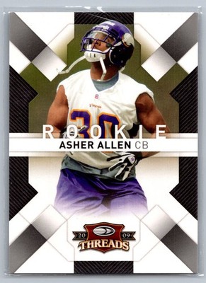 2009 Donruss Threads #108 Asher Allen Retail Rookies #/999