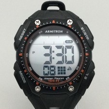 Armitron Watch Men 42mm Black Digital Alarm Chronograph Pro Sport 165FT