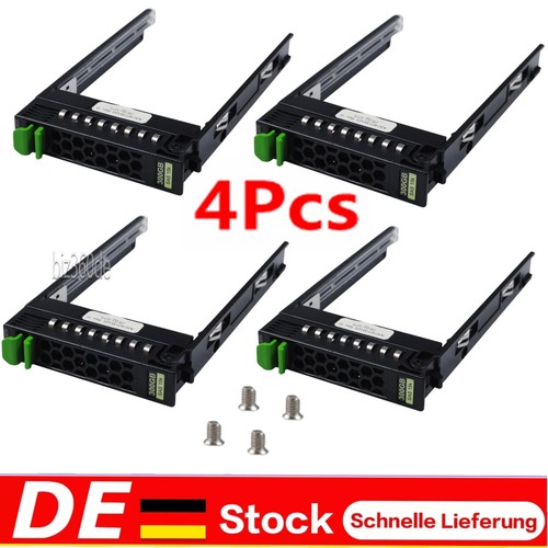 4x 2,5" Hot Swap Tray SATA SAS Caddy Rahmen Fujitsu S4-S7+Schrauben A3C40135103