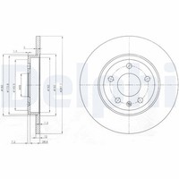 2X Bremsscheibe Delphi BG3996 FüR 8ED 3R5 Exeo Seat 8EC A4 ST B8 B6 8K5 Audi B7