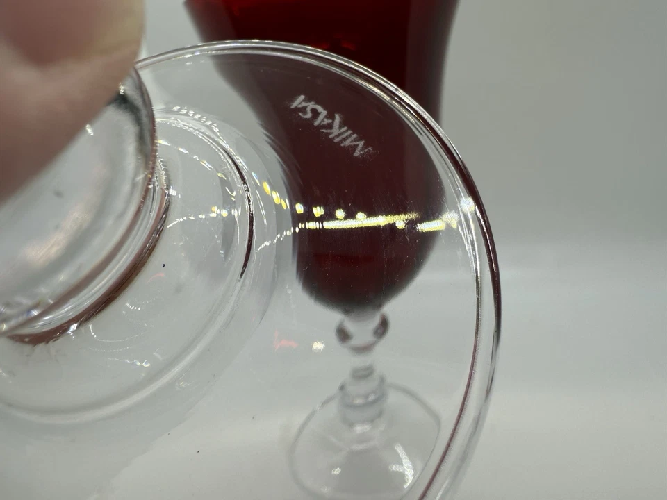 Copas de té helado rojo rubí campo francés Mikasa de colección - Juego de 2 - 8" | 18 OZ Foto 3 de 4