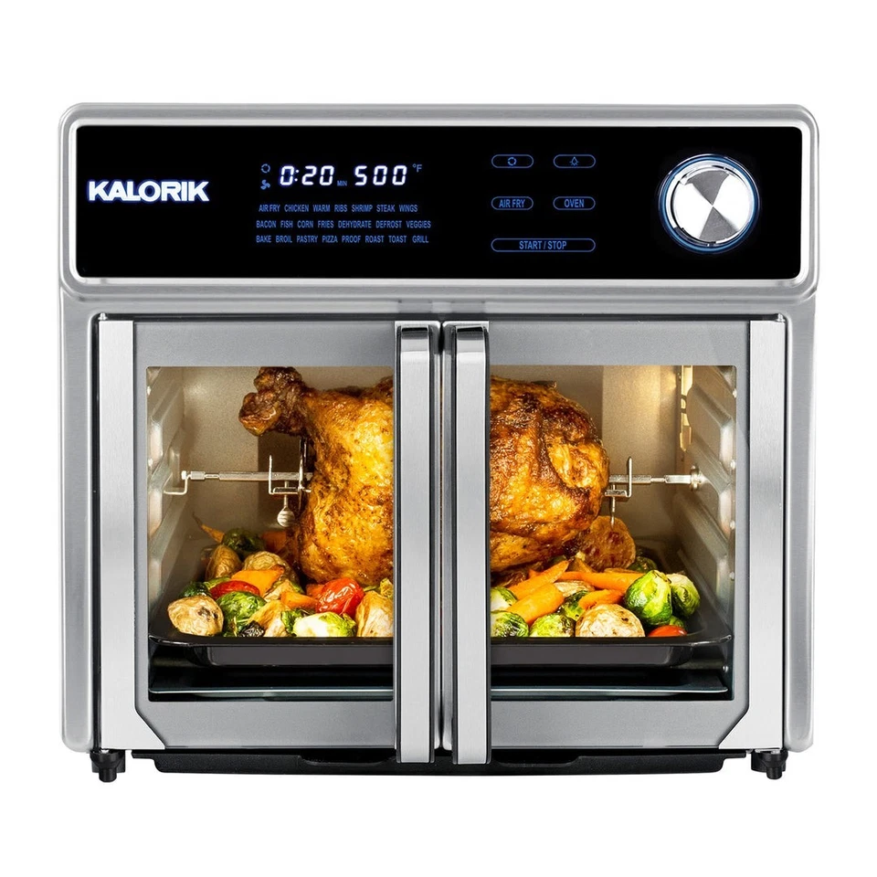 Nuevo Kalorik MAXX® 26 cuartos digital freidora de aire horno parrilla, acero inoxidable Foto 4 de 4