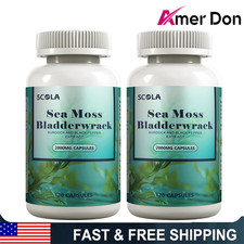 240 Pills Organic Sea Moss Capsules,Irish Sea Moss, Bladderwrack Immune Health