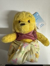 NEW Disney Babies Winnie the Pooh in Swaddle / Blanket Pouch 10" Plush Toy