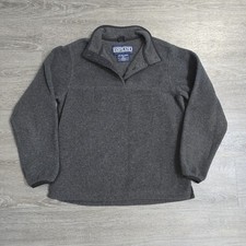Vintage Lands End Polartec 1/4 Snap Fleece Pullover Sweatshirt USA Women's Sz M