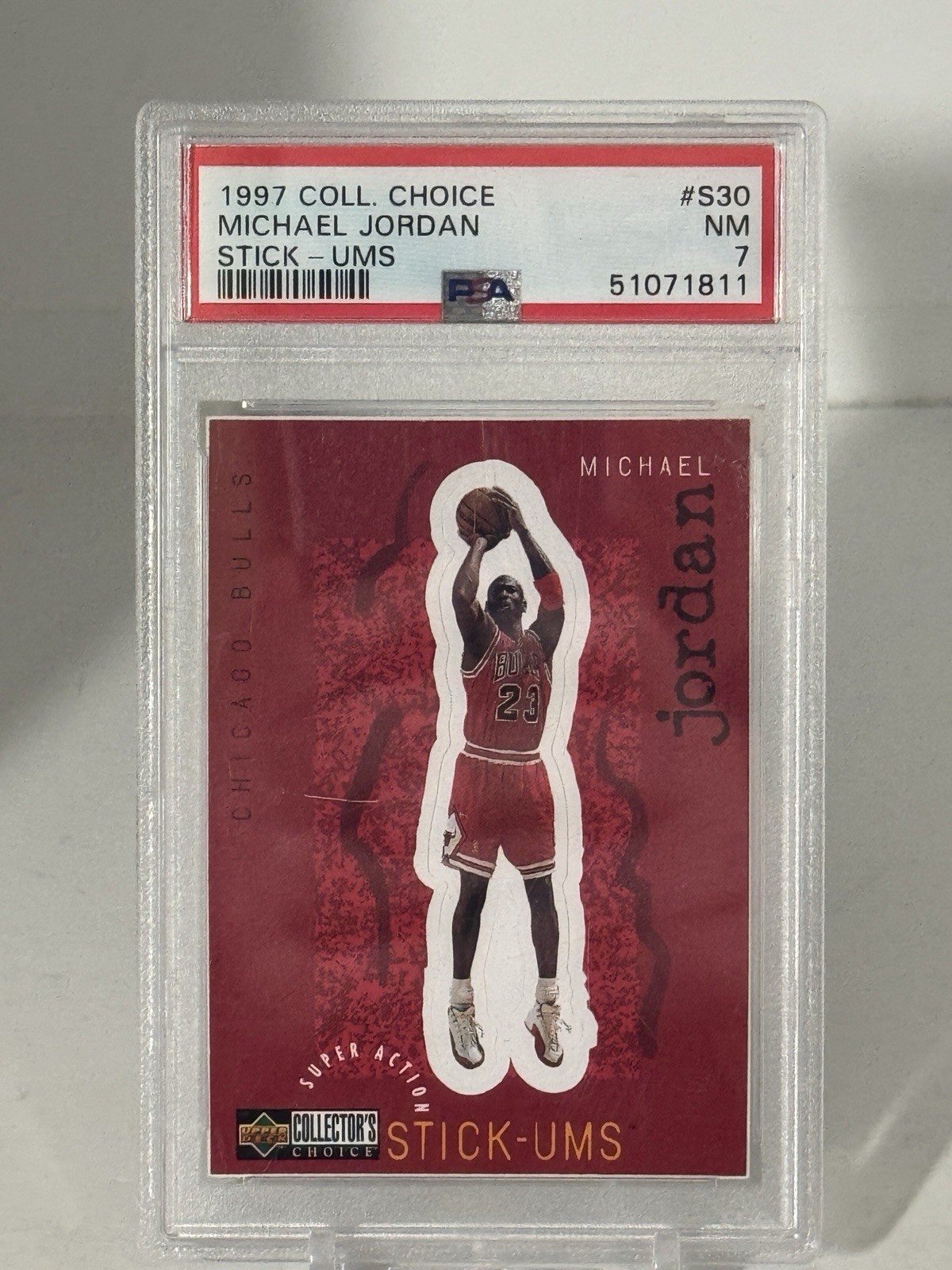 1997-98 Upper Deck Collector's Choice - Stick-Ums Michael Jordan #S30