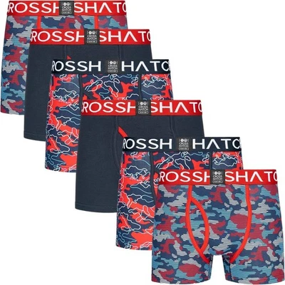 Men’s Boxer Shorts Underwear 6-Pack Comfortable Cotton S-XXL by Crosshatch