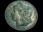 Raw 1887 Morgan Silver Dollar - Philadelphia