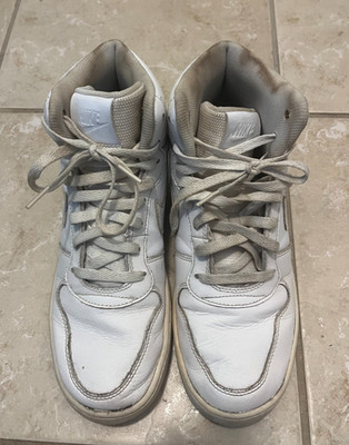 Size 9.5- Men's Nike Ebernon Mid Triple White (still got some good life left)