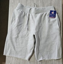 NWT Men's Medium Champion Reverse Weave Shorts Oxford Gray Pockets NWT