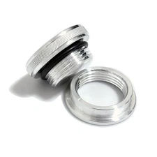 🔥Aluminum Filler Neck Weld On Bung - Screw Cap Small CNC Gas Oil Tank New