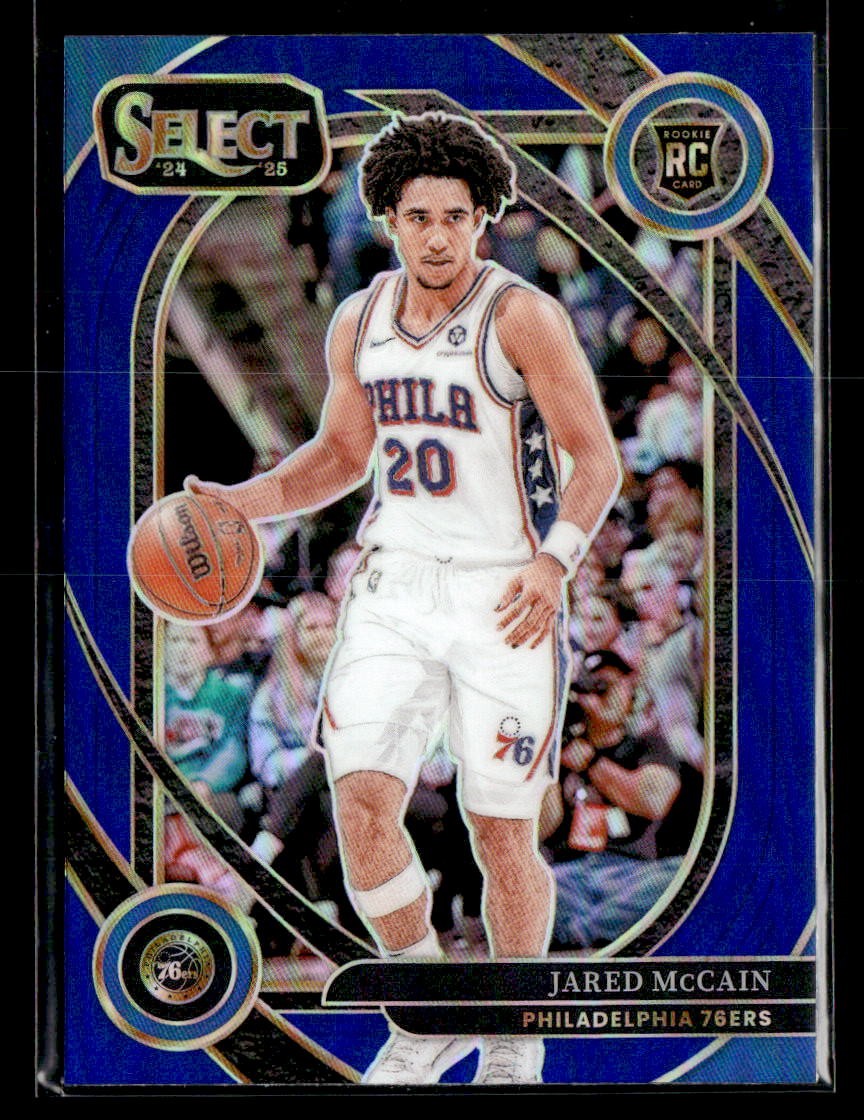 2024-25 Panini Select #283 Jared McCain Blue Prizm RC