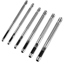 6PCS Hollow Leather Hole Punch Set 1.5mm-4mm for Belts Watch Bands Leather C