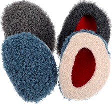 2 Pairs Bandless Ear Muffs, Winter Windproof Thick Ear Covers Cold Weather Fleec