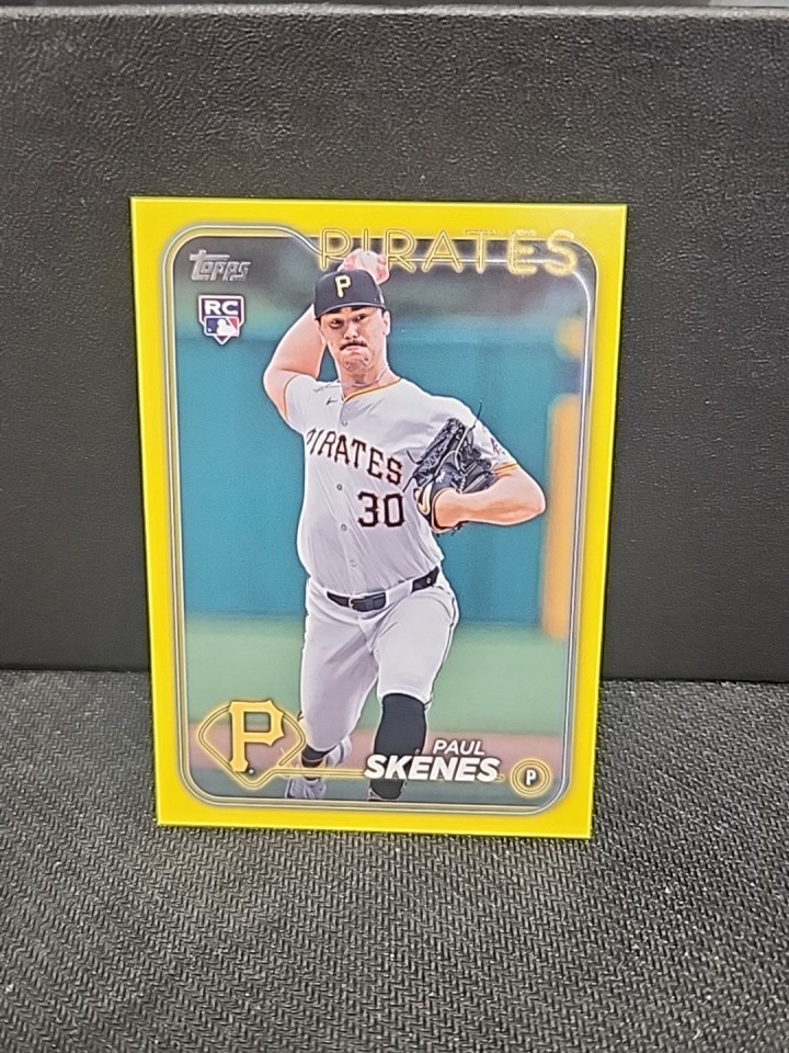 2024 Topps Update Series - #US100 Paul Skenes (RC) - Yellow Parallel