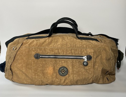Kipling Holdall Classic Brown Y2K 90’s Style XL With Monkey Clips - Picture 1 of 13