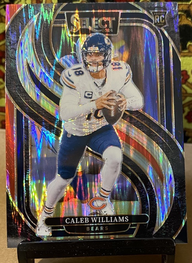 2024 Select Caleb Williams Premier Level Black Red Shock Prizm Rookie RC