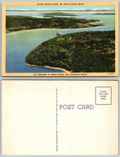 Entrance to Somes Sound and Northeast Harbor Maine Postcard