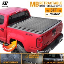 Enhanced Mb Retractable Tonneau Cover Aluminum For 2014-2026 Coloradocanyon 5ft