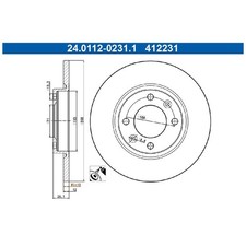 2x Bremsscheibe hinten für Opel Corsa F P2JO Mokka | 26213783