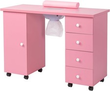 Manicure Table Nail Beauty Salon Workstation Nail Art Desk with Dust Collector