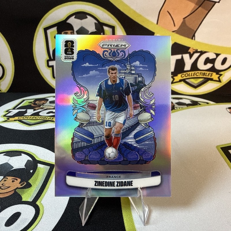 Zinedine Zidane 2026 Panini Prizm Fifa World Cup National Landmarks SSP #22 -F4