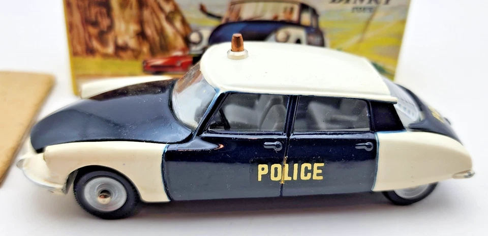 Vintage 1968-70 Dinky Toys 501 Citroen DS 19 Police France with Box Very Nice! - Image 2 of 4