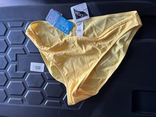 Lycra Yellow Bikini Bottoms Uk Size 14