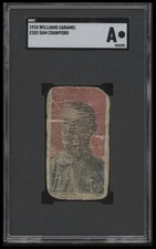 1910 E103 SAM CRAWFORD NNO POOR WILLIAMS CARAMEL SGC A BASEBALL DETROIT TIGERS