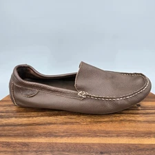 Sperry Top Sider Shoes Men's 9.5 M Brown Leather Slip On Moc Toe Driving Loafers
