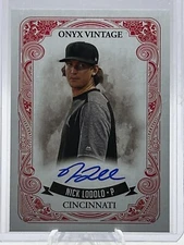 NICK LODOLO 2021 ONYX AUTHENTICATED BLUE INK AUT /325 #VANL JT