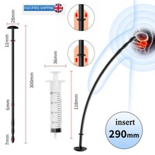 Estirador largo de silicona para pene uretral uretra estiramiento sonido dilatador varilla enchufe
