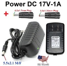 17V 1A AC Adapter for/Bose SoundLink Wireless Mobile Speaker Charger 2 Plug Tips