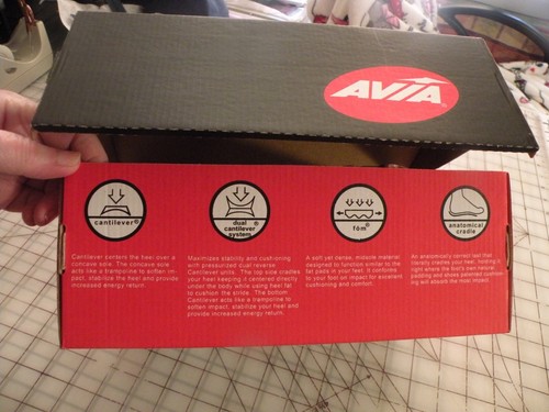 AVIA PINK GRAY RUNNING SHOE IN BOX 7 CANTILEVER ANATOMICAL CRADLE WOMEN'S LACEUP - Picture 8 of 8