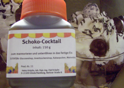 (16,70 /1 kg) Schoko-Cocktail z. unterrühren u. dekorieren von Speiseeis,Eissoße