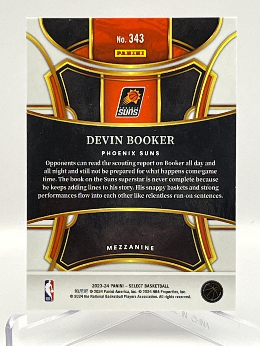 ブッカーズ【BOOKERS】 2023-24 Panini Select - Mezzanine Level Devin Booker #343