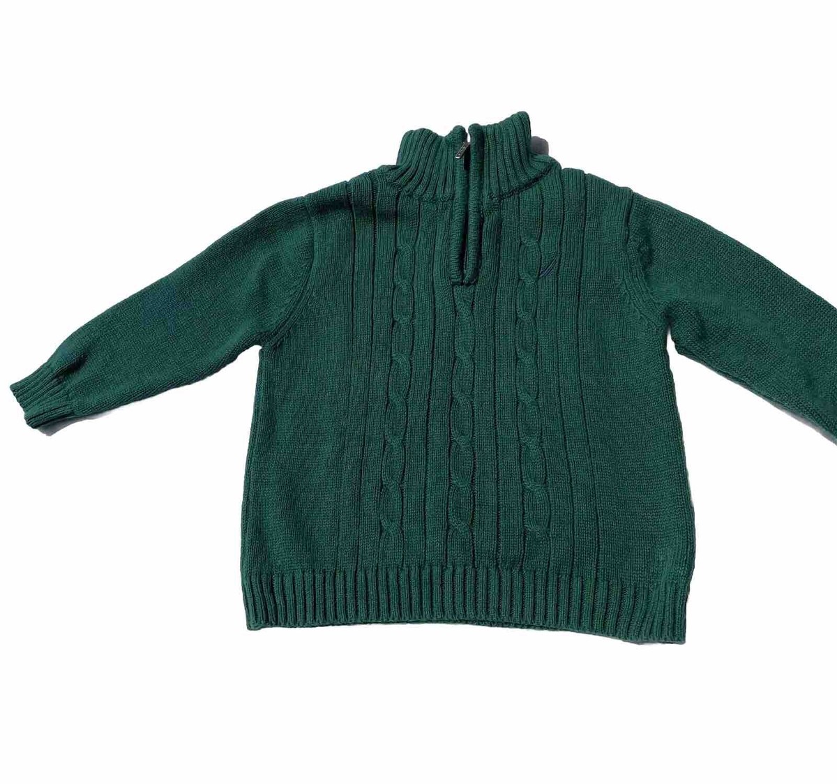 Nautica Boys Gray 1/4 Zip Sweater Sz 12 Month Green | eBay