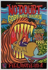 No Doubt Concert Poster 1996 F-231 Fillmore