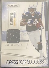 2010 Panini Rookies & Stars Dress For Success Ryan Mathews Jersey Card 224/299