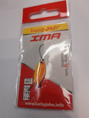 NEU Lucky John IMA Angel Löffel Köder Haken 1.5g ORANGE GELB für Barsch Forelle