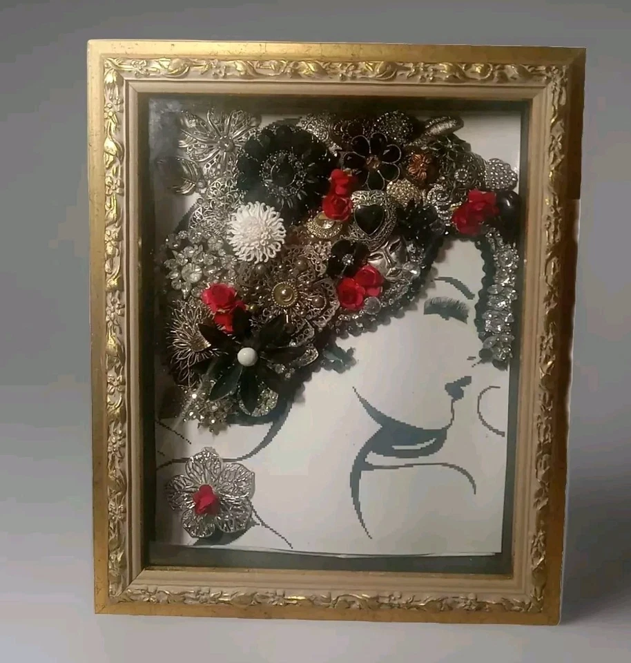 Joyería arte enmarcado hermosa niña Foto 2 de 2