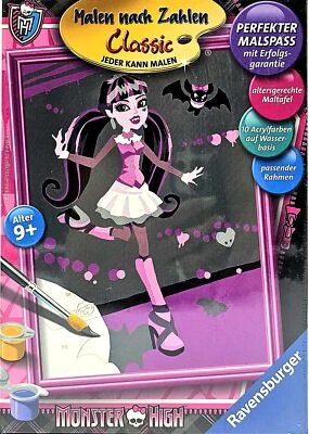 RAVENSBURGER SPIELEVERLAG Malen nach Zahlen Monster High Set für Kinder ab 9 Jahren Ravensburger NEU & OVP