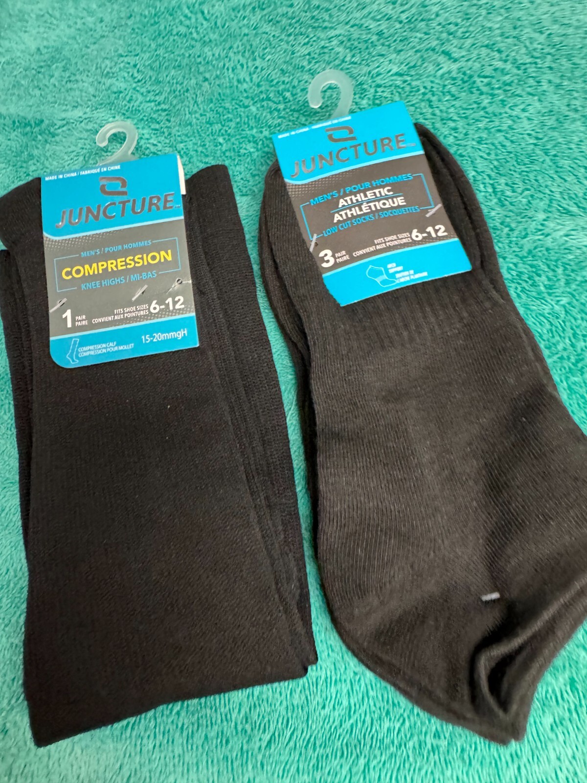COMPRESSION SOCKS 1 PAIR 3 PAIR SIZES 6-12 JUNCTURE 4 PAIRS 8 SOCKS