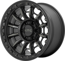 4 16 Inch Black Rims Wheels Kmc Km547 Carnage Km54768068400 16x8 6x5.5 Lug New