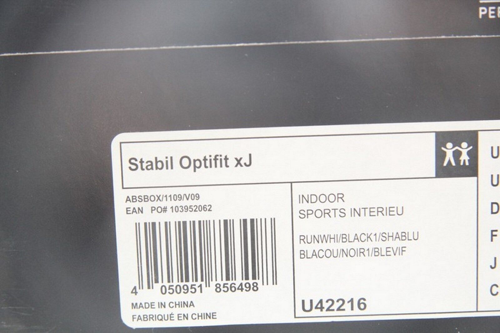 Chaussure ADIDAS STABIL OPTIFIT XJ speedcut T: blanc UK 13.5 kid eBay