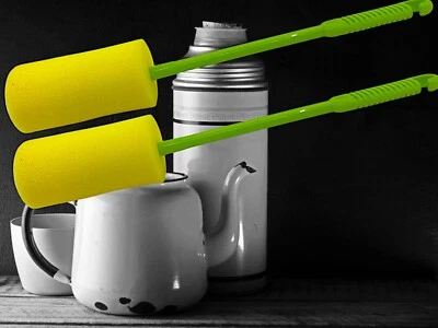 MAAJ 2 x THERMOSKANNENBÜRSTE FLASCHENBÜRSTE KANNENBÜRSTE BÜRSTE BOTTLEBRUSH SCHWAMM